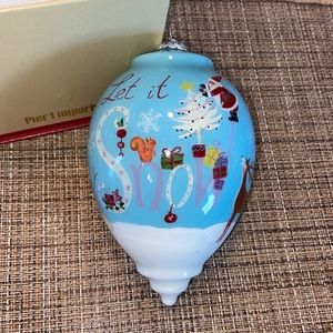 Li Bien Pier 1 Ornament Let It Snow Santa Decorating Tree Reindeer 2016